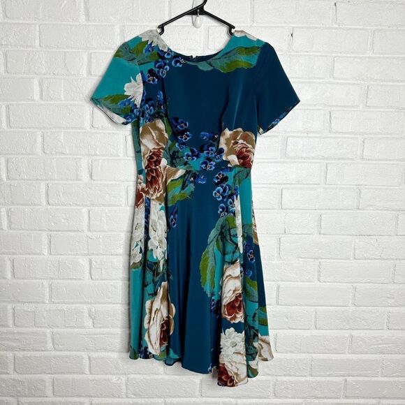Corey Lynn Calter Dresses & Skirts - Corey Lynn Calter Paeonia Blue Floral A-Line Dress size 2